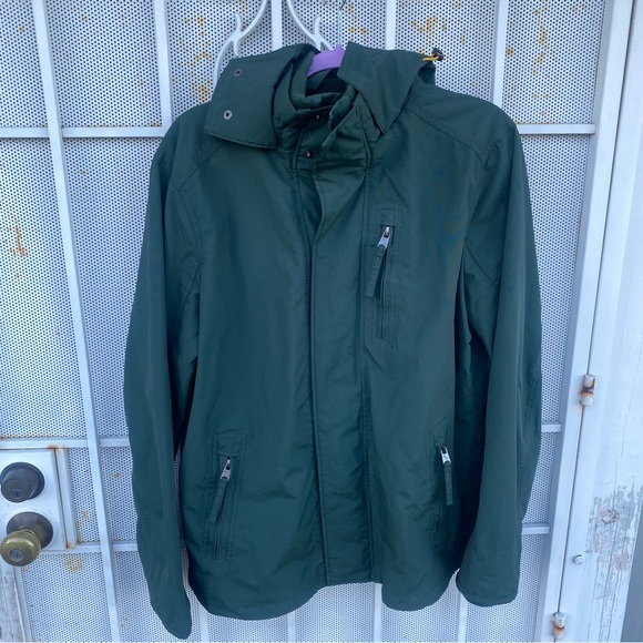 Rose Pistol women’s L hooded jacket zipper & snap close vintage fit mesh lining - Picture 2 of 8